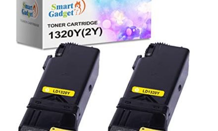 Revive Prints: Dell 1320C 1320CN 1320 Toner Replacement – Vibrant Yellow, 2-Pack