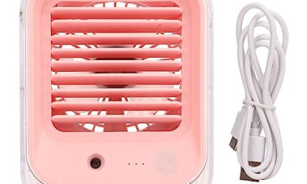 Silent & Portable: Rechargeable USB Fan with LED – Stay Cool Anywhere!