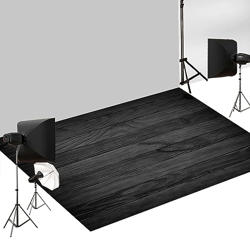 Stunning Rustic Wood Floor Mat for Newborn Photography – 8x5ft