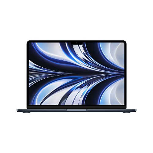 Experience the Power: Apple’s Upgraded 2022 MacBook Air M2 Chip – 13-inch, 8GB RAM, 512GB SSD Storage – QWERTY English – Midnight Edition (Renewed Premium)