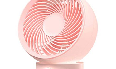 Powerful USB Rechargeable Pink Fan: Stay Cool Anywhere