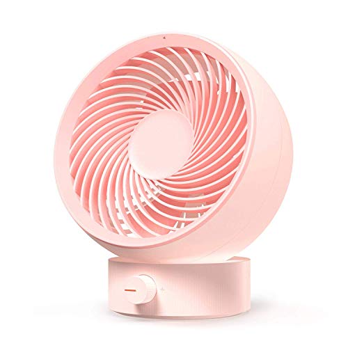 Powerful USB Rechargeable Pink Fan: Stay Cool Anywhere