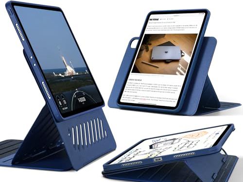 Powerful ESR iPad Pro 12.9 Case: Magnetic, Adjustable Stand, Stunning Blue