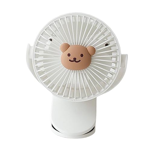 Stay Cool Anywhere with Gazechimp USB Clip Fan: Portable, Rechargeable, Low Noise!