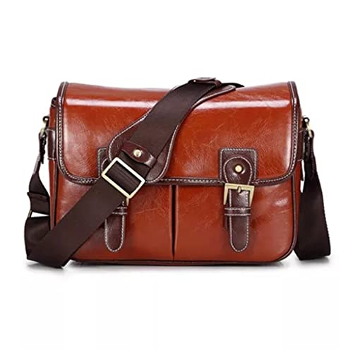 Stylish Retro PU Leather Camera Bag for DSLR (Color: D, Size: 30 * 13 * 21cm)