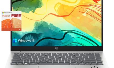 Powerful HP Laptop: Stunning 14″ Display, 16GB RAM, 1TB Storage, Backlit Keyboard, Fast Processor, Type-C, Fast Charge, Windows 11S + Accessories