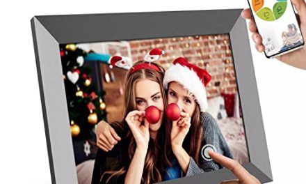 Share Photos Anywhere: Digital Photo Frame with WiFi, 10.1″ Display, Instant App & Cloud Sharing