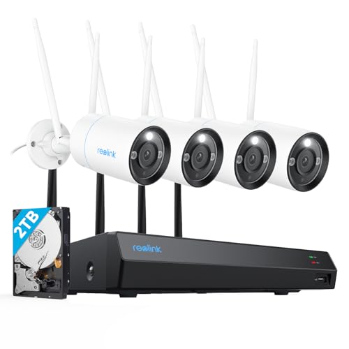 Capture Every Detail: 4K Wireless Security System with Night Vision & Motion Detection