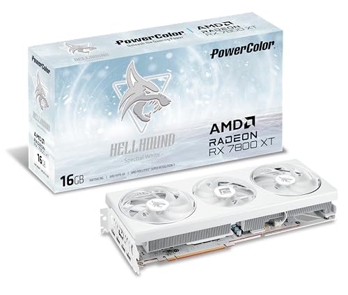 Unleash the PowerColor Hellhound Spectral White RX 7800 XT!