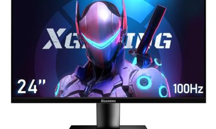 High-Performance 24″ FHD Monitor: 100Hz, IPS, HDR, Low Blue Light, FreeSync