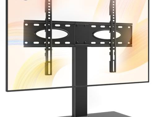 Upgrade Your TV Stand: Swivel, Adjust Height, Reinforced, Tempered Glass Base