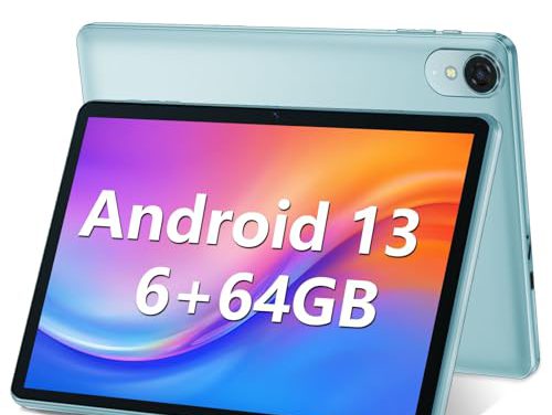 Powerful Android Tablet: 10.1″ IPS HD Display, 6GB RAM, 64GB ROM, Expandable to 512GB, Dual Speakers, Dual Cameras, Google Certified