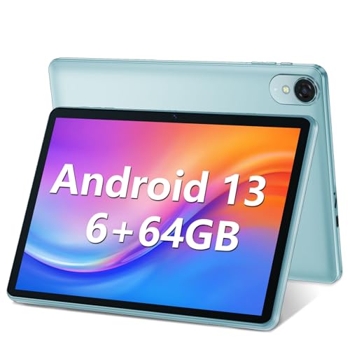 Powerful Android Tablet: 10.1″ IPS HD Display, 6GB RAM, 64GB ROM, Expandable to 512GB, Dual Speakers, Dual Cameras, Google Certified