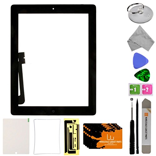 Repair Your iPad 4: Black Digitizer & Home Button + Tool Kit