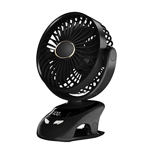 Powerful Portable Fan with LED Display for Home Office Car Seat Stroller Crib