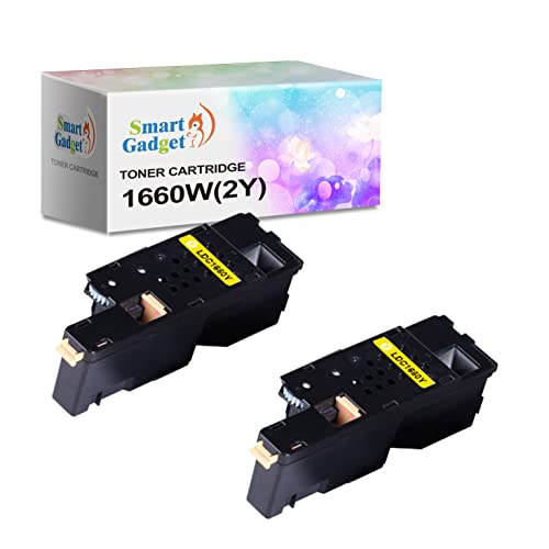 Yellow 2-Pack Dell 1660W Toner: Boost Print Quality