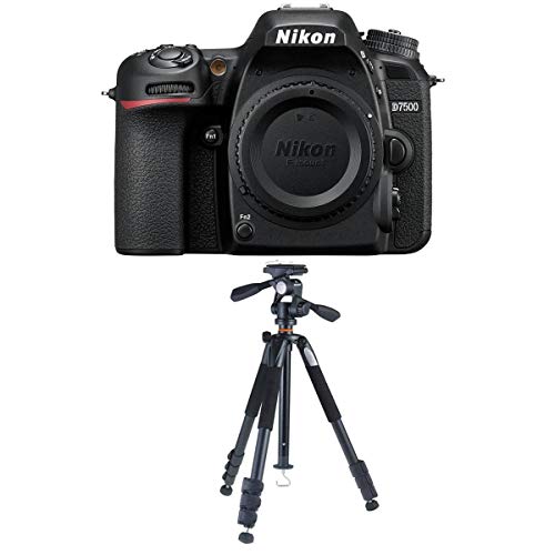 Nikon D7500: Powerful DSLR & Vanguard 264AP Aluminum Tripod – Unleash Your Creativity!