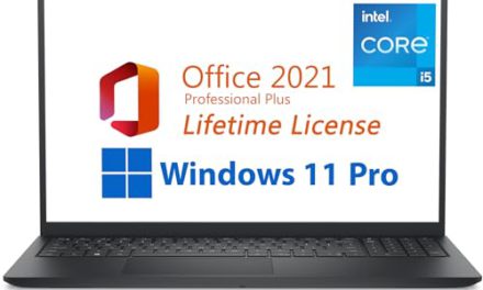 Get the Dell Inspiron 15 Business Laptop: Free Microsoft Office, Powerful Intel Quad-Core, Windows 11 Pro