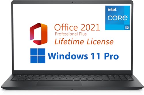 Get the Dell Inspiron 15 Business Laptop: Free Microsoft Office, Powerful Intel Quad-Core, Windows 11 Pro