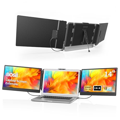 Enhance Your Laptop Display: Portable 14″ Triple IPS FHD Monitor for Windows, Mac, Gaming, and Work