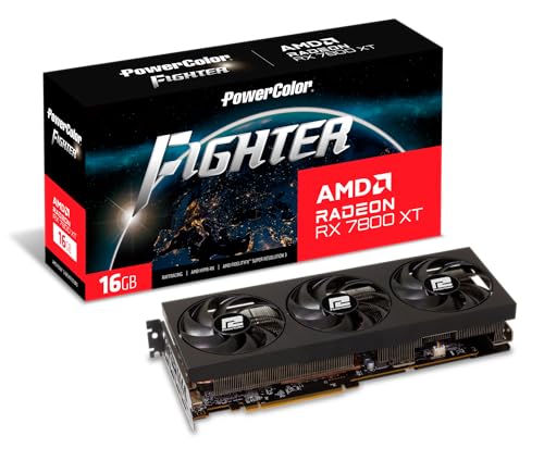 Unleash PowerColor’s Fighter: AMD RX 7800 XT 16GB GDDR6!