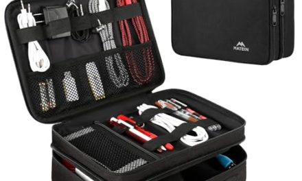Waterproof Travel Cable Organizer: Matein Electronics Case for Men, Phone & iPad Accessories