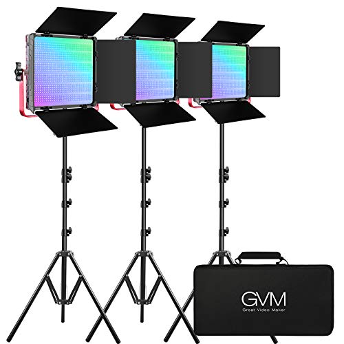 Powerful GVM RGB LED Light: Dynamic Control, Studio-Grade Illumination