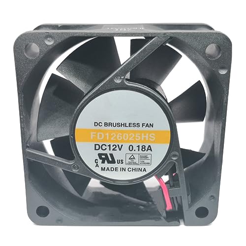 Powerful 6cm Inverter Fan: DC12V, 0.18A