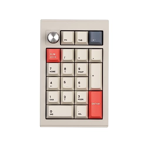 Boost E-Sport Efficiency: EPOMAKER CIDOO V21 Numpad with VIA Programmable Gasket, Bluetooth 5.0, Hot Swappable, and Rotary Knob