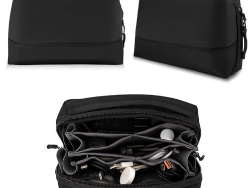 Compact Tech Travel Organizer: Essential Cord Bag for Men & Women