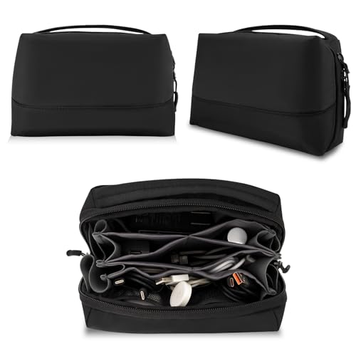 Compact Tech Travel Organizer: Essential Cord Bag for Men & Women