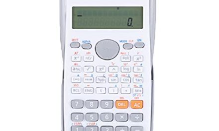 Boost Math Skills: Large-Screen Portable Calculator for Elementary & Middle School