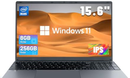 Powerful 15.6″ Maypug Laptop: Windows 11, 8GB RAM, 256GB ROM