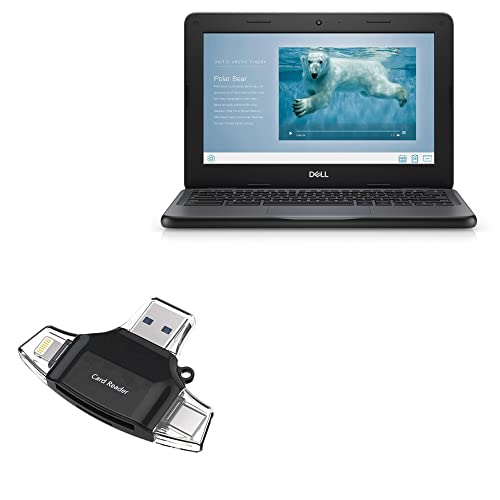 Enhance Dell Chromebook 11 3100 (P29T) with AllReader SD Card Reader – Jet Black
