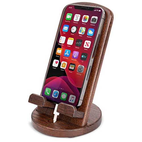 Portable Nightstand Organizer: TESLYAR Wooden Phone Stand for Men’s Special Occasions