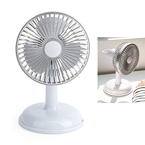 Revive Your Workspace: Detachable Vintage Desk Fan in Light Blue – Easy to Clean & USB Charging