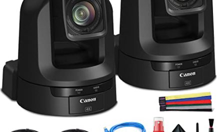 Capture Stunning 4K PTZ Footage: 2 Canon CR-N300 Cameras with 20x Zoom