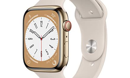 Upgrade to Apple Watch Series 8: Enhanced GPS, Cellular, and Sleek Gold Design!