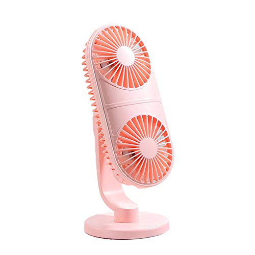 Cooling Powerhouse: Dual-Blade Handheld Desktop Fan