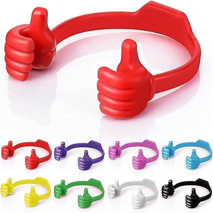 Upgrade to 8-Pack Ladies Adjustable Thumb Lazy Phone Holder: Perfect Christmas Gift for Mom, Wife, and Men!