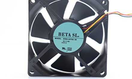 Powerful 8cm Cooling Fan: DC24V, 0.23A, 3-Wire