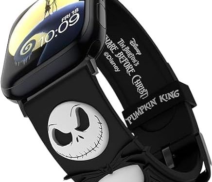 Get the Official Nightmare Before Christmas Smartwatch Band – Compatible with Apple Watch – Jack Skellington 3D