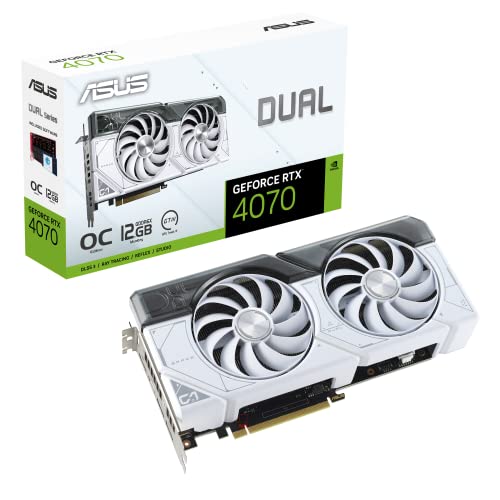 Unleash Power: ASUS RTX™ 4070 White OC Edition – 12GB, DLSS 3, 0dB Tech, and More!