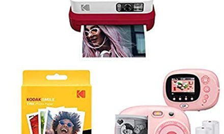 Capture Joy: Kodak Smile Classic Camera + Extras – Red, Kids Instant Print Camera & Video Camcorder Bundle – Pink