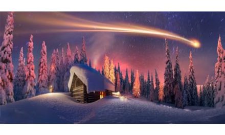 Captivating 20x10ft Bethlehem Star Christmas Nativity Backdrop: Enchanting Birth of Jesus Scene with Falling Snow, Pine Trees, and Photo Booth Props