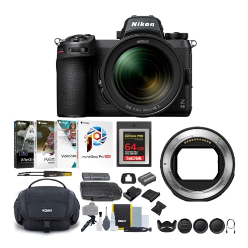 Nikon Z 6II: Capture the Moment with Lens, Adapter, Bag, Software (6 Items)