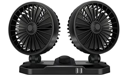 Cooling Air Circulator – Portable Dual Head Car Fan