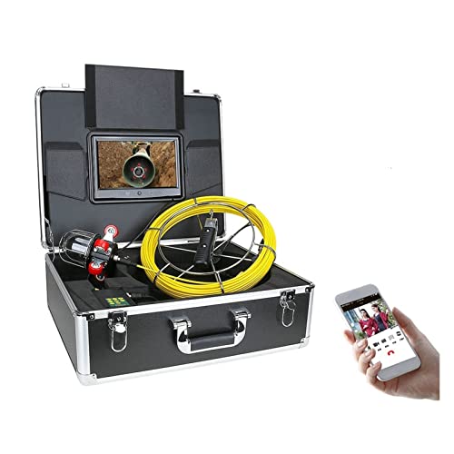 Revolutionary 9″ Pipe Inspection Camera: WiFi, DVR, 360° View, Industrial Endoscope