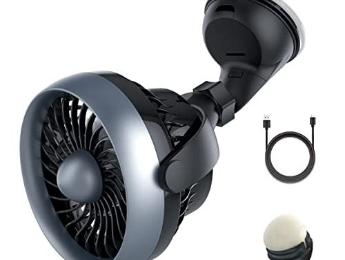 Powerful Portable Car Fan: Cool Your Ride Anywhere!