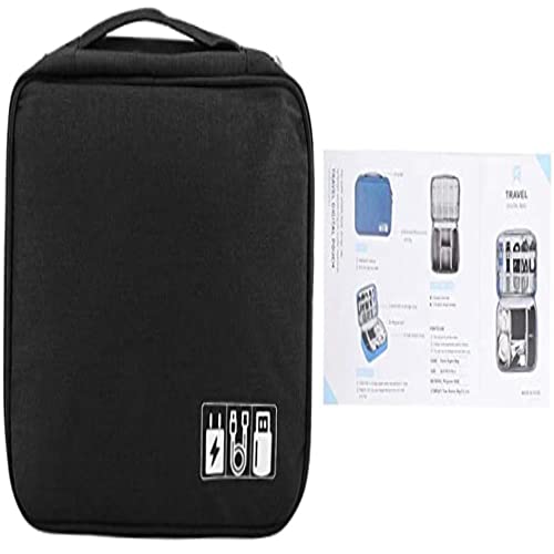 Portable Blue Travel Electronics Organizer